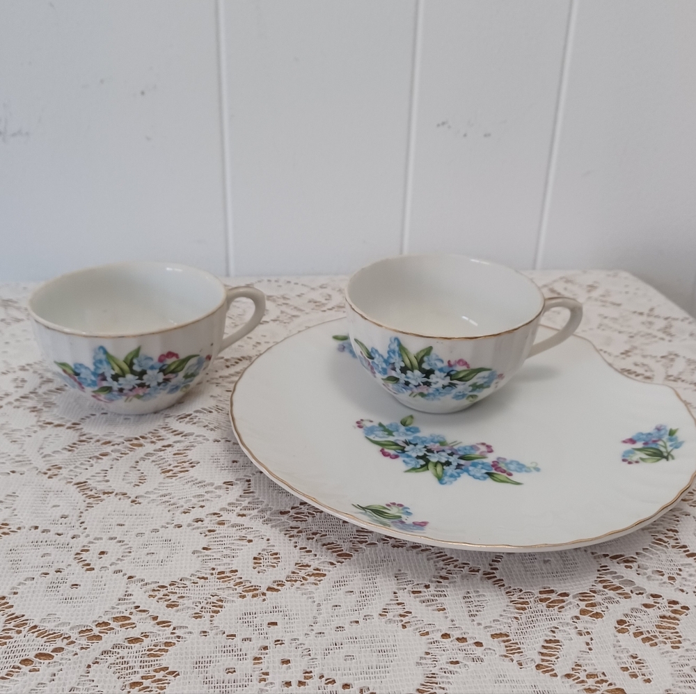 2 Tea Cups And Plate